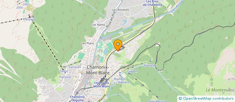 localisation de l'entreprise LE FIL DE L'ARVE à CHAMONIX-MONT-BLANC