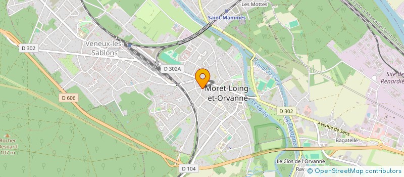 localisation de l'entreprise LE FIL DE NOS SAISONS  MORET-LOING-ET-ORVANNE