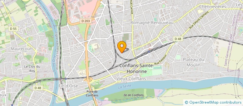 localisation de l'entreprise LE FIL EN SCENE à CONFLANS-SAINTE-HONORINE