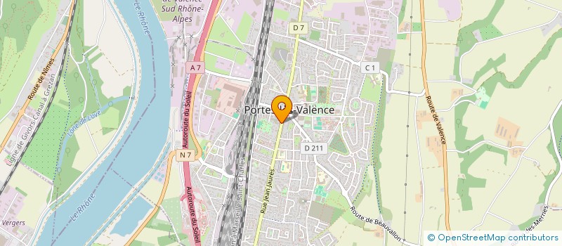 localisation de l'entreprise LE FIL ENCHANTE  PORTES-LES-VALENCE