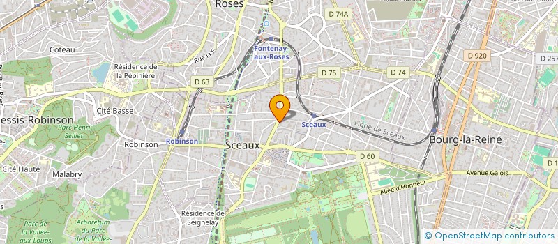localisation de l'entreprise LE FIL ROUGE à SCEAUX