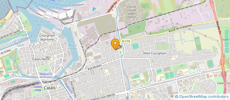 localisation de l'entreprise LE FIL ROUGE ELECTRICITE GENERALE  CALAIS