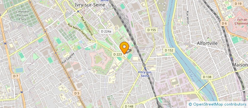 localisation de l'entreprise LE FIVE  IVRY-SUR-SEINE