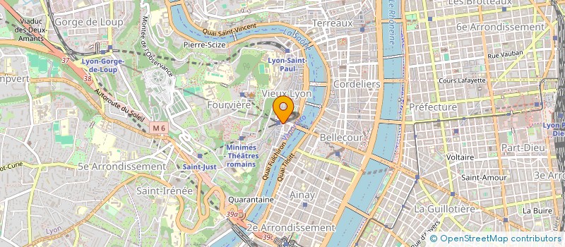 localisation de l'entreprise LE FIVE à LYON