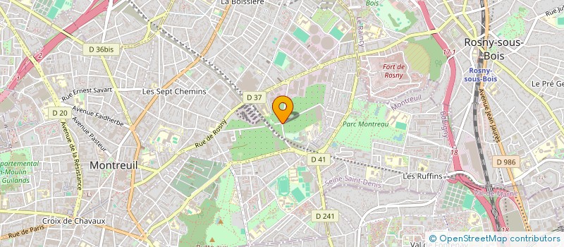 localisation de l'entreprise LE FIVE MONTREUIL à MONTREUIL