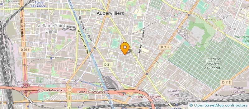 localisation de l'entreprise LE FIVE PARIS 18 à AUBERVILLIERS