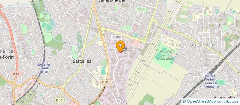 localisation de l'entreprise LE FIVE SHAH NAWAZ  SARCELLES