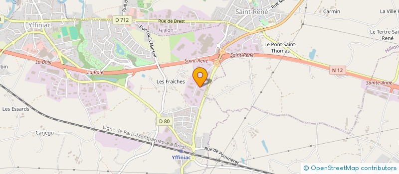 localisation de l'entreprise LE FLAHEC MANAGEMENT à YFFINIAC