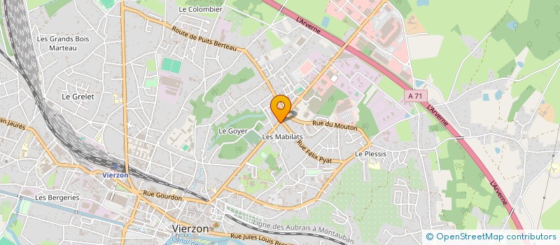 localisation de l'entreprise LE FLAM'BAR  VIERZON