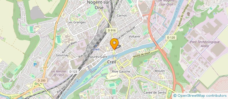localisation de l'entreprise LE FLAMBONNEAU à CREIL