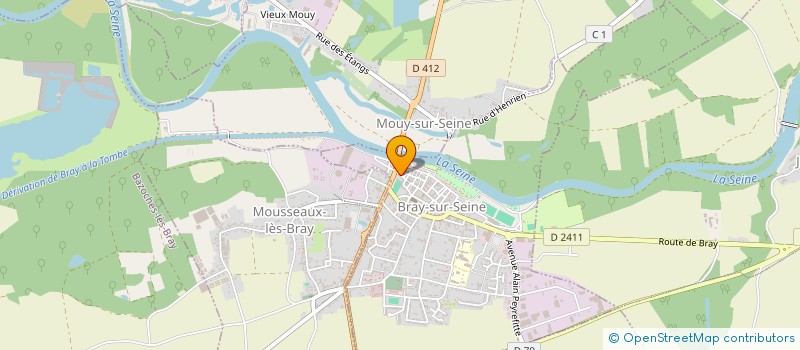 localisation de l'entreprise LE FLAMBOYANT à BRAY-SUR-SEINE