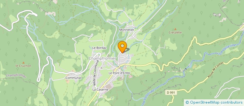 localisation de l'entreprise LE FLAMBOYANT  CHAMPFROMIER