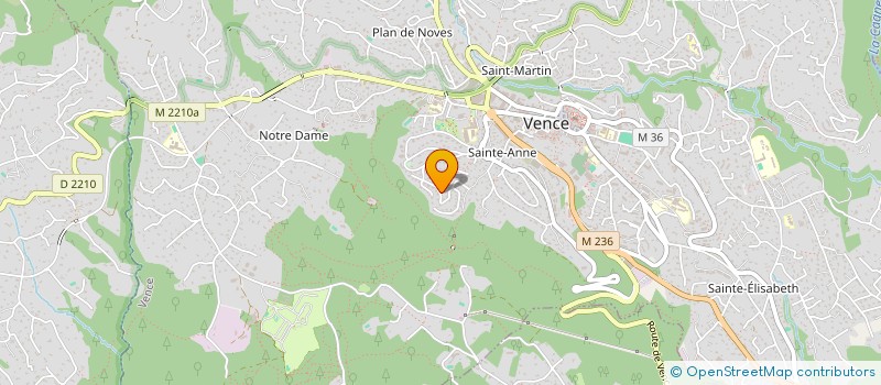 localisation de l'entreprise LE FLAMBOYANT  VENCE