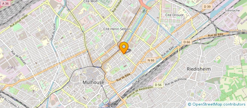 localisation de l'entreprise LE FLAMBOYANT - SARH à MULHOUSE