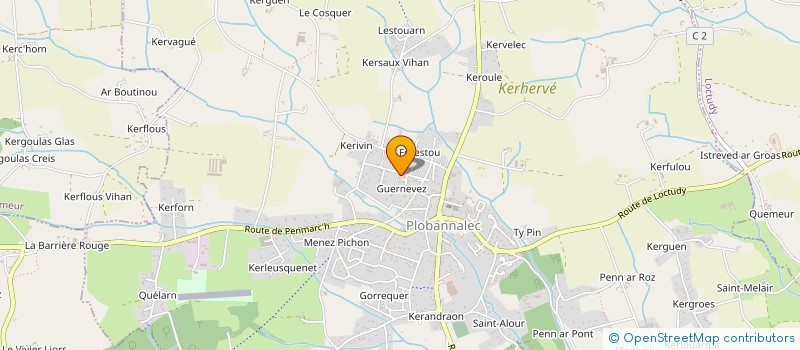 localisation de l'entreprise LE FLAMBOYANT TCG  PLOBANNALEC-LESCONIL