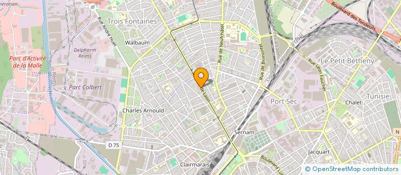 localisation de l'entreprise LE FLANDRE  REIMS