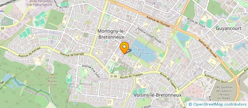 localisation de l'entreprise LE FLARE à MONTIGNY-LE-BRETONNEUX