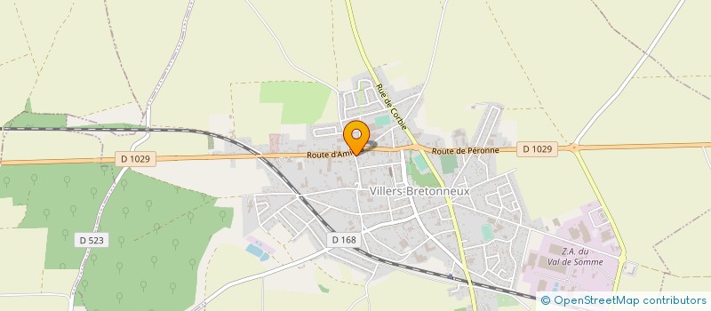 localisation de l'entreprise LE FLASH à VILLERS-BRETONNEUX