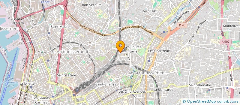 localisation de l'entreprise LE FLASH à MARSEILLE