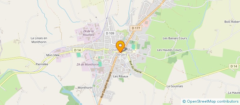 localisation de l'entreprise LE FLASH  LOUVIGNE-DU-DESERT