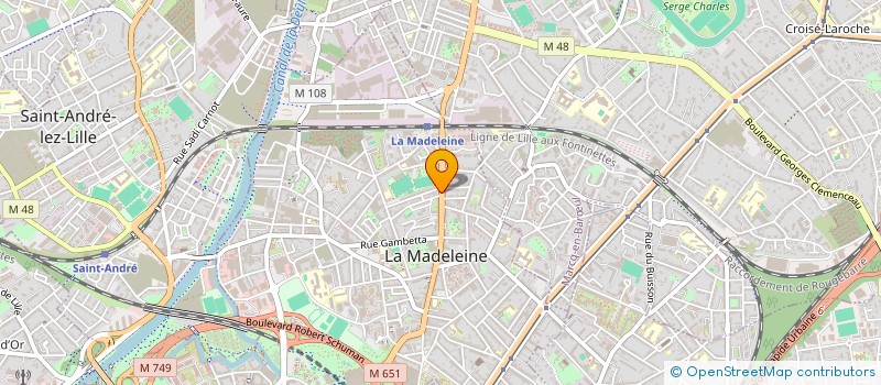 localisation de l'entreprise LE FLASH LA MADELEINE à LA MADELEINE