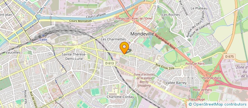 localisation de l'entreprise LE FLAUBERT  MONDEVILLE