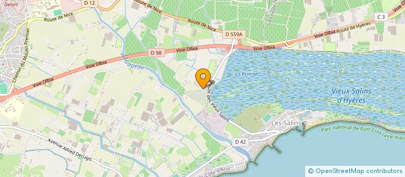 localisation de l'entreprise LE FLEMME EN ROSE  HYERES