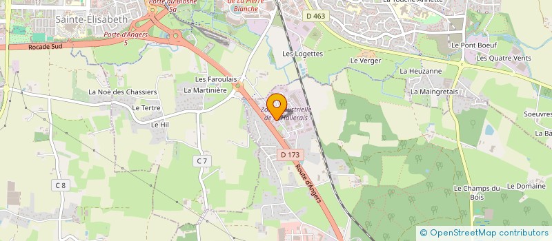 localisation de l'entreprise LE FLEUR  VERN-SUR-SEICHE