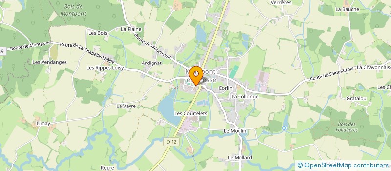 localisation de l'entreprise LE FLEURISSEMENT MONTPONNAIS  MONTPONT-EN-BRESSE