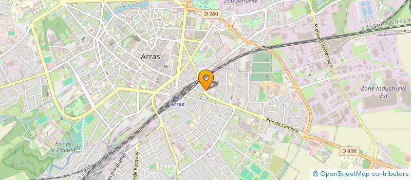 localisation de l'entreprise LE FLEURON 62 à ARRAS