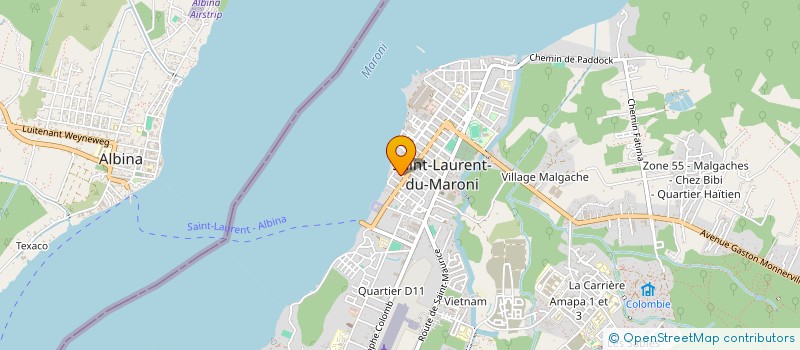 localisation de l'entreprise LE FLEUVE à SAINT-LAURENT-DU-MARONI