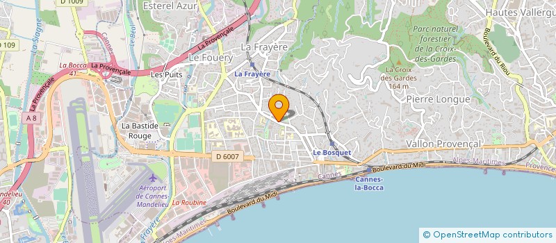 localisation de l'entreprise LE FLEUVE D'EAU VIVE à CANNES