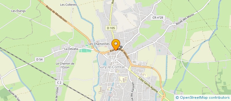 localisation de l'entreprise LE FLIBUSTIER à SURY-LE-COMTAL