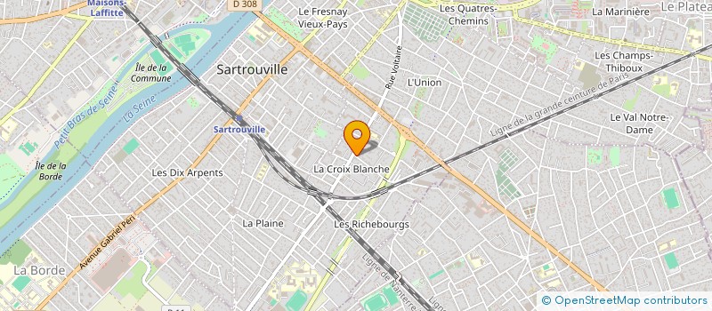 localisation de l'entreprise LE FLIBUSTIER II à SARTROUVILLE