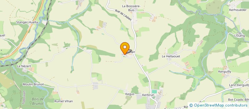 localisation de l'entreprise LE FLOCH à TREBRIVAN