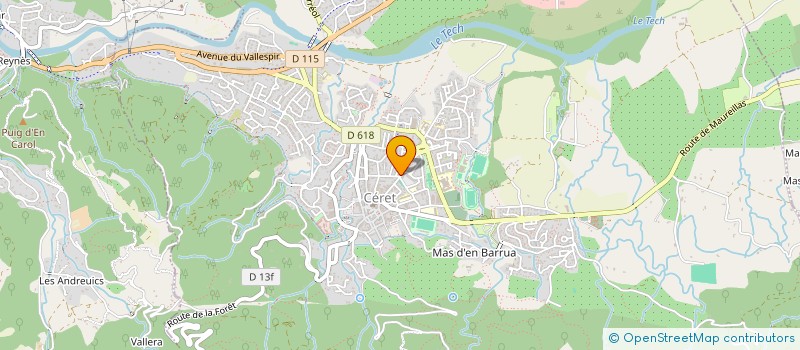localisation de l'entreprise LE FLODINE à CERET
