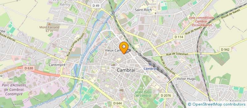 localisation de l'entreprise LE FLORE à CAMBRAI