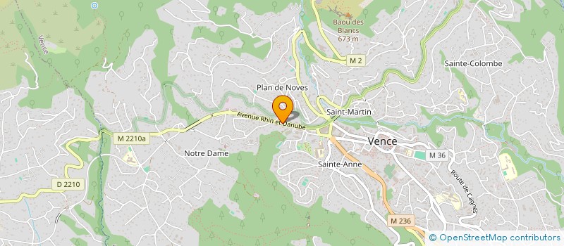 localisation de l'entreprise LE FLOREAL à VENCE