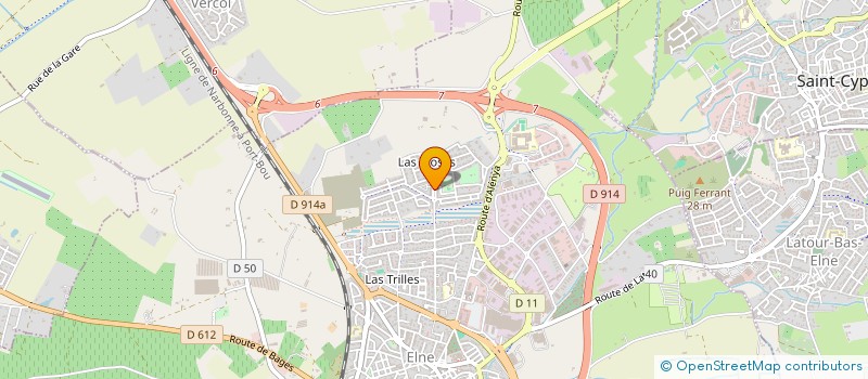 localisation de l'entreprise LE FLOREAL à ELNE