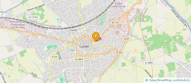 localisation de l'entreprise LE FLORENCE S C I à LUNEL