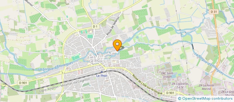localisation de l'entreprise LE FLORILEGE  LE THOR
