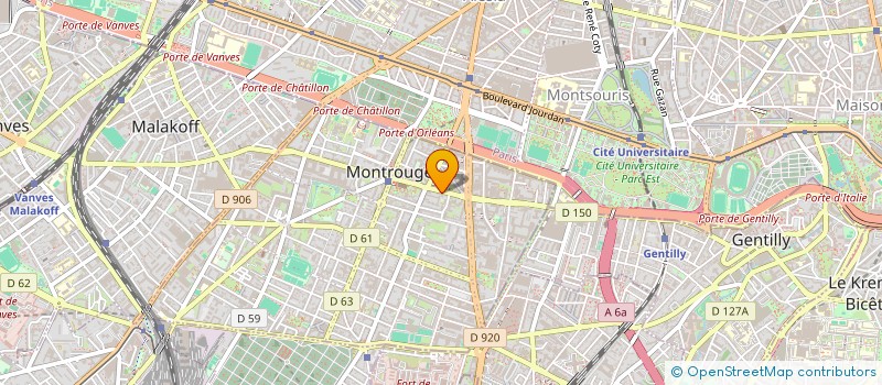 localisation de l'entreprise LE FLORUS HOTEL RESTAURANT à MONTROUGE