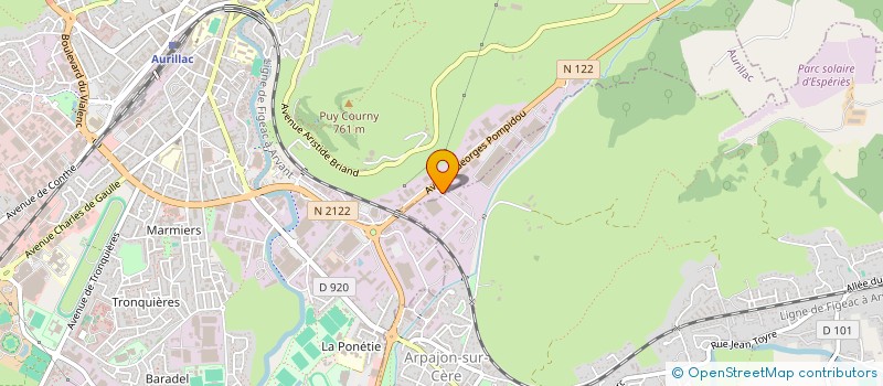 localisation de l'entreprise LE FOIRAIL à AURILLAC