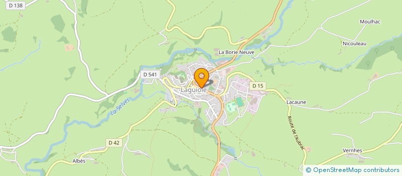 localisation de l'entreprise LE FOIRAIL  LAGUIOLE