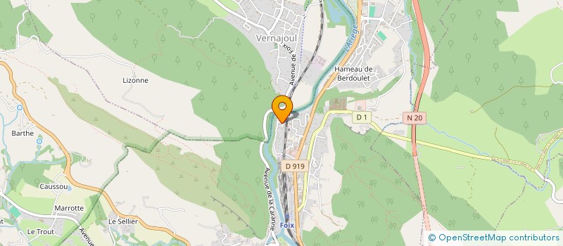 localisation de l'entreprise LE FOIX ULTIMATE CLUB (FUC) à FOIX
