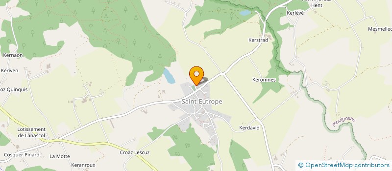 localisation de l'entreprise LE FOLL ARTISANAT  PLOUGONVEN