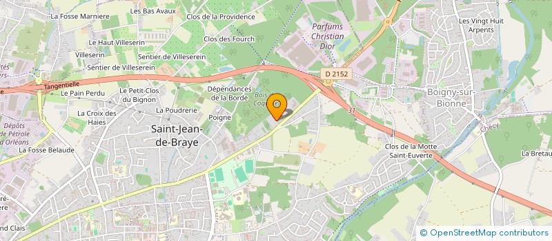 localisation de l'entreprise LE FONCIER 45 à SAINT-JEAN-DE-BRAYE