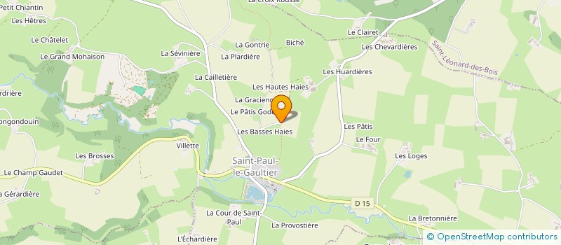 localisation de l'entreprise LE FOND DE L'AIR  SAINT-PAUL-LE-GAULTIER