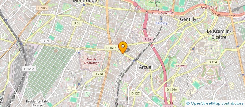 localisation de l'entreprise LE FONDEUR DE SON  ARCUEIL