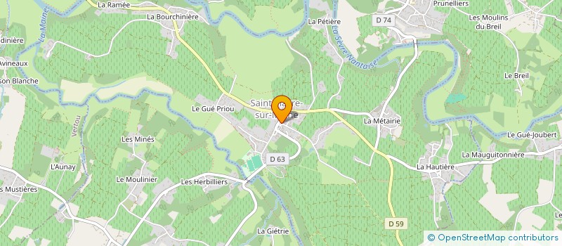 localisation de l'entreprise LE FONTANEL  SAINT-FIACRE-SUR-MAINE